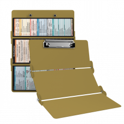 WhiteCoat Clipboard® Trifold - Tactical Brown Medical Edition